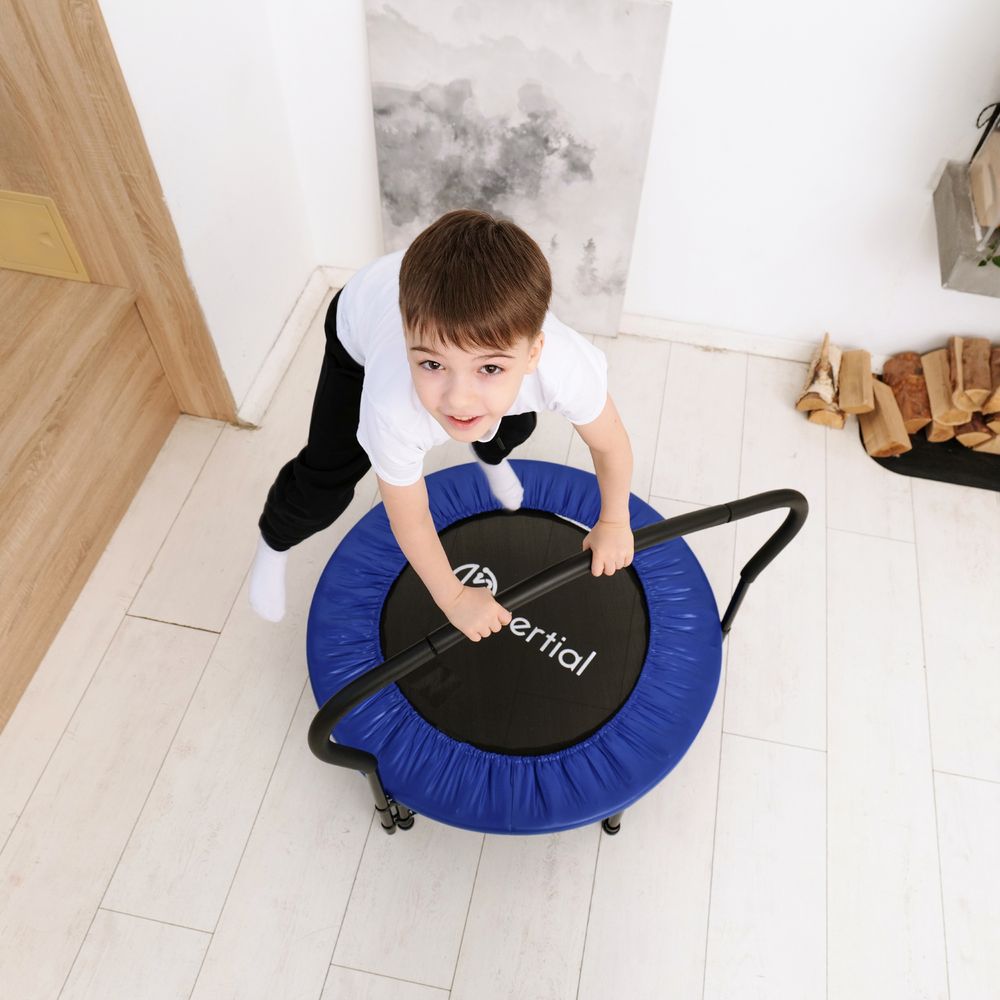 Батут с поручнем DFC JUMPFIT 36&#39;&#39; синий
