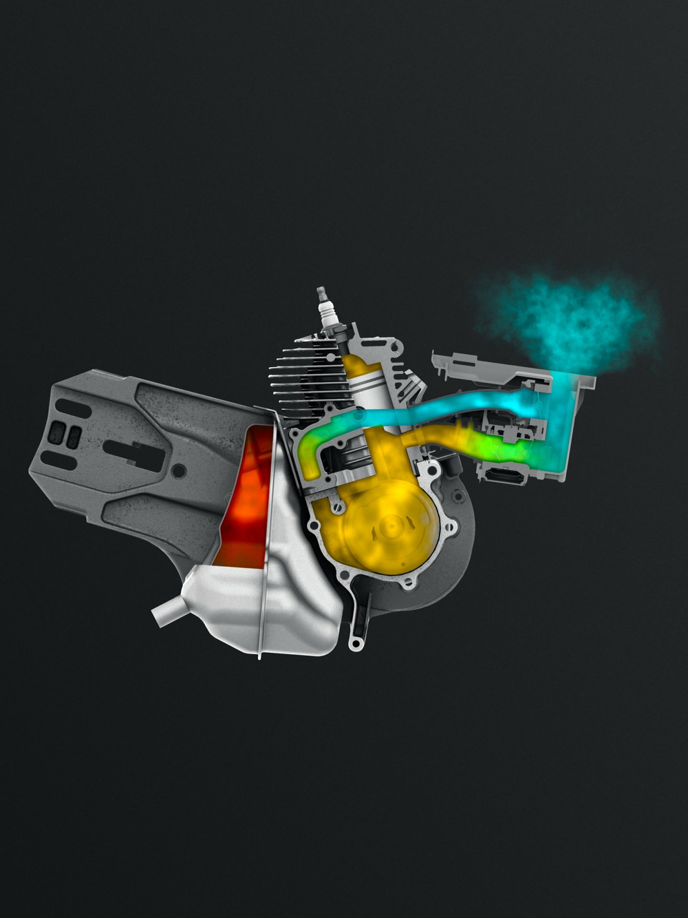 KRAFTOOL 4800 Вт, 400 мм, без диска, бензорез по бетону (бетонорез) (K970-16)