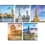 Тетрадь А5 48 л. "Города" (Creativiki)