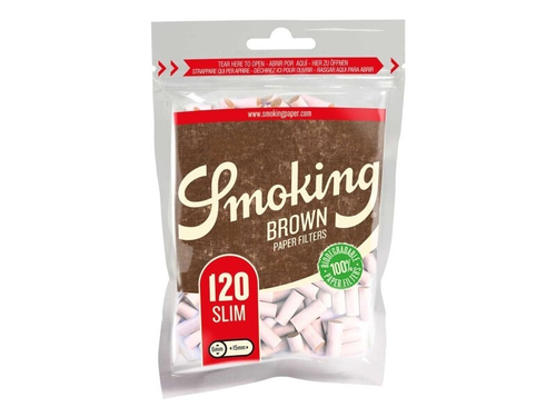 Фильтры для самокруток Smoking Slim Brown