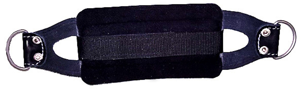 Кожаная манжета Jetsport для ног на ремне-липучке с двумя полукольцами