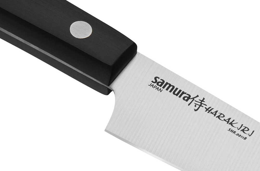 Нож кухонный "Samura HARAKIRI" овощной 99 мм, сталь, ABS пластик SHR-0011B