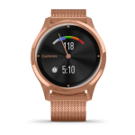 Часы c трекером активности GARMIN Vivomove Luxe розовое золото PVD 18K с ремешком "миланская петля" 010-02241-24