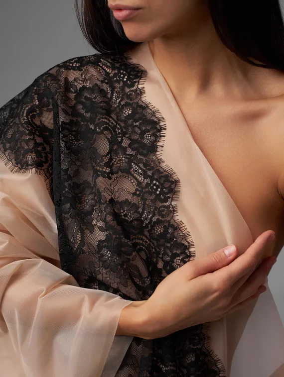 Корсетная сетка Lauma оптом, мягкая, арт.388А, бежевый 775