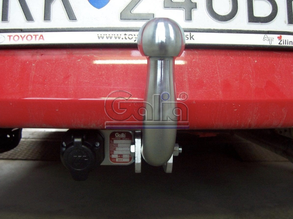 Фаркоп оцинкованный Galia T057A для Toyota Yaris 2005-2014(паспорт и сертификат в комплекте)(без электрики)
