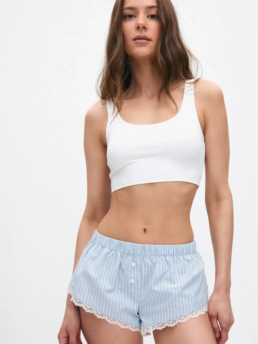 Шорты домашние с кружевом