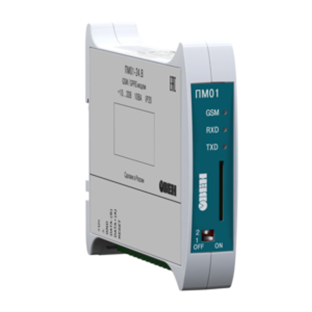 GSM/GPRS модем ПМ01-220.АВ 120,1×107,1×22,5 IP20 арт:39431