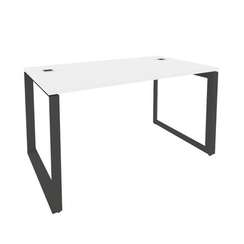 Onix Direct Стол рабочий руководителя на О-образном м/к O.MO-SRR-3.8 Белый Бриллиант/Металл Антрацит