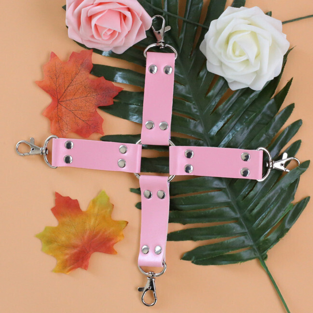 Крестовой фиксатор, розовый (Цвет: розовый c серебрянным)