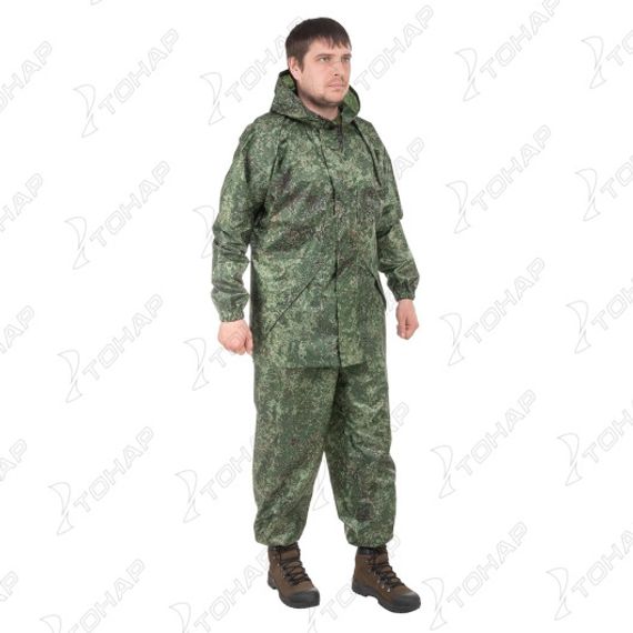 Костюм ветровлагозащитный Походный, цв.КМФ Цифра PU 5000 р.48 (T-KS-VVZ-M-PU 5 001) Helios