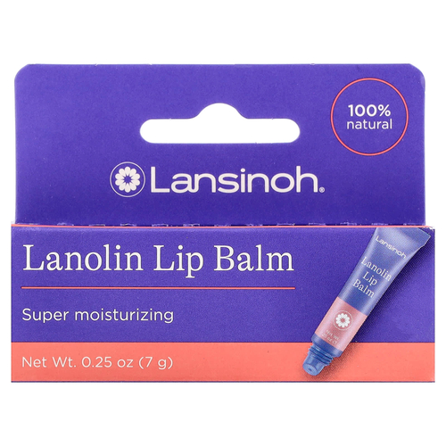 Lansinoh, Ланолиновый бальзам для губ, 7 г (0,25 унции)