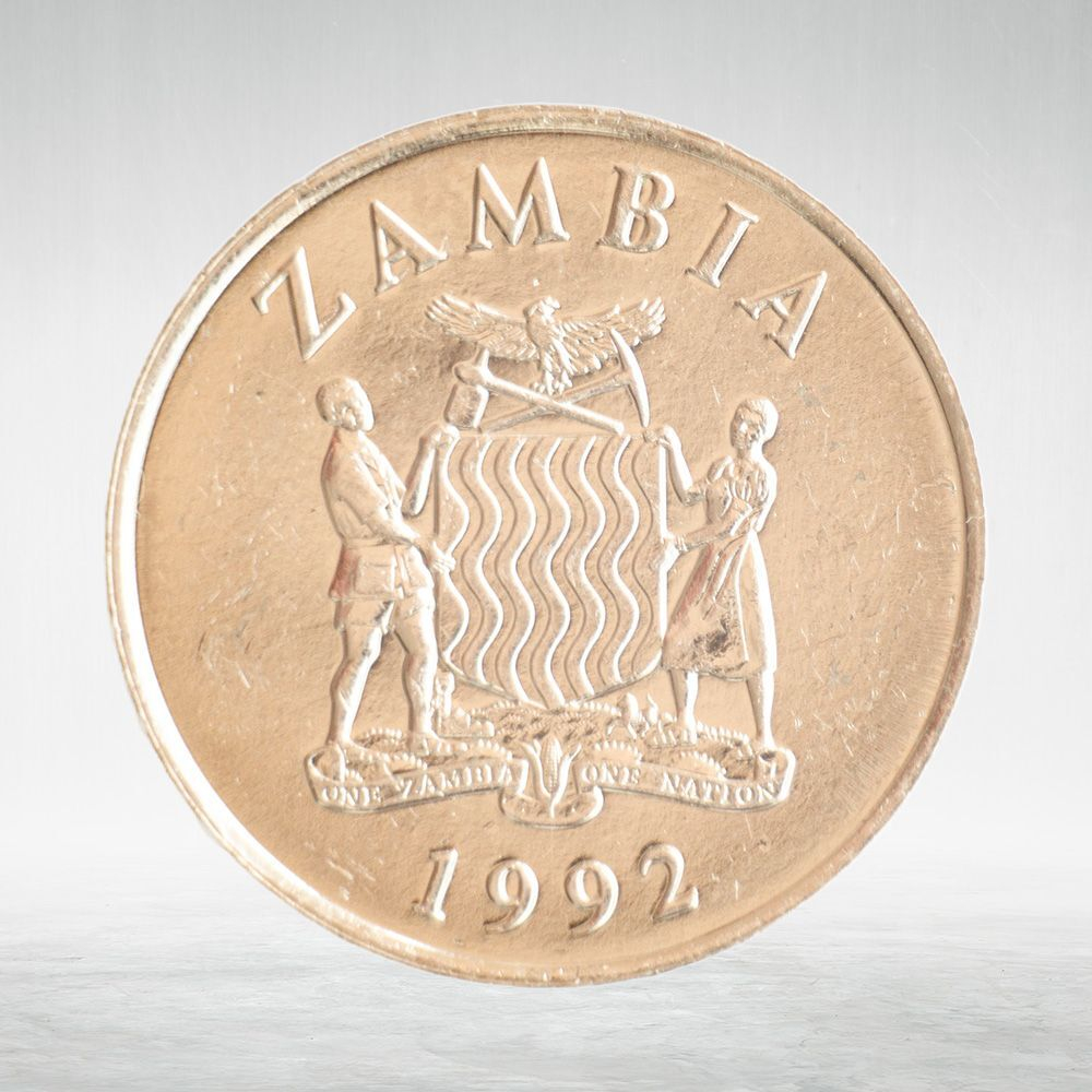 Zambia, 50 Ngwee, 1992 – Limited Edition Coin with Wildlife Theme, AU