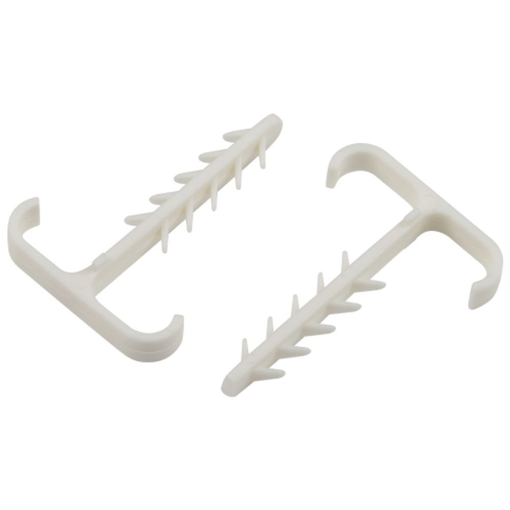 Дюбель хомут ЭРА NO-225-225 Т-образный 6-12мм белый (10 штук)