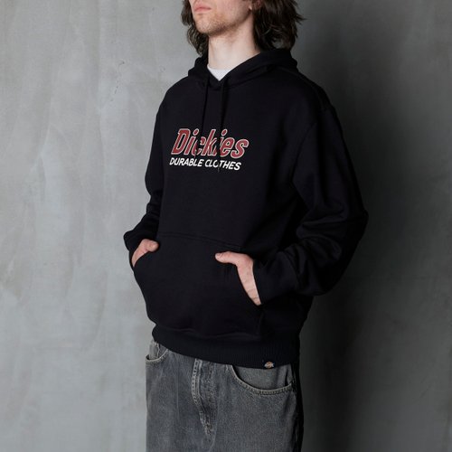 Толстовка мужская Dickies Williston Hoodie артикул:DK0A87NOBLK1 - купить в магазине Дайс