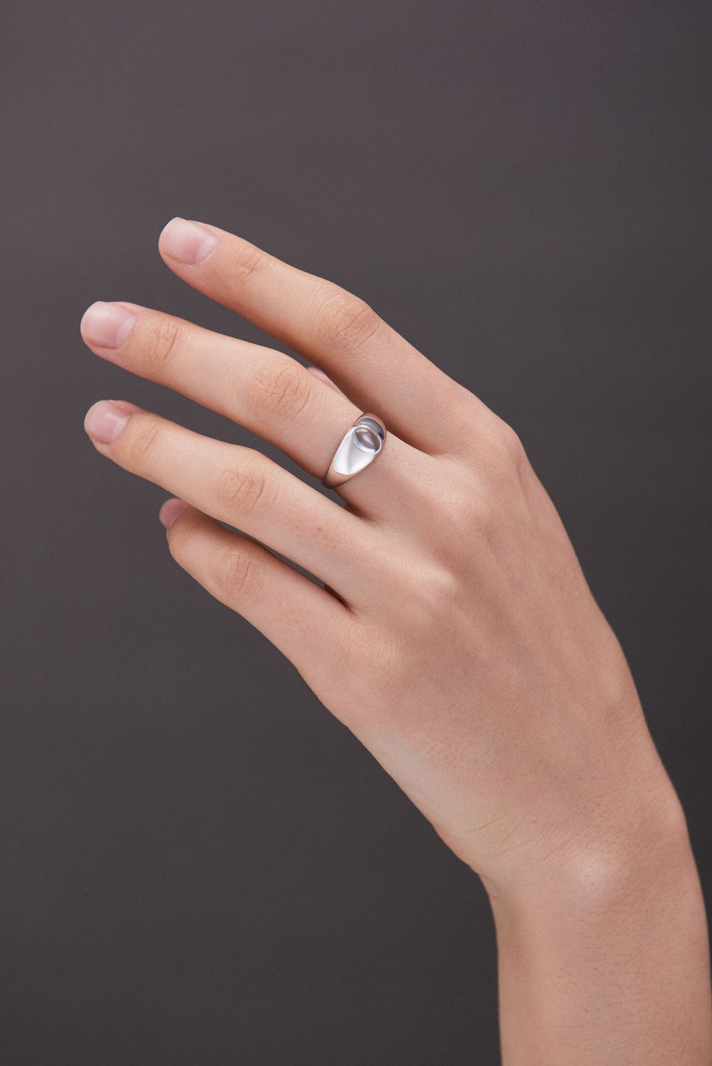 Кольцо Crystal Eye с голубым топазом