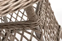 "Эспрессо-80 L" обеденная группа плетеная, цвет бежевый