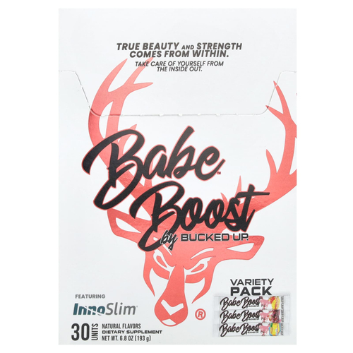Bucked Up, Babe Boost, разнообразный набор, 30 пакетиков по 0,2 унции