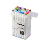 Набор маркеров для скетчинга 24цв, 1,0-5,0мм, двусторонние, Bruno Visconti Sketch&amp