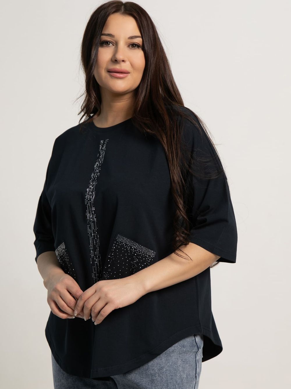 Блуза Магнит (темно-синяя) Б15443-24М LT Collection