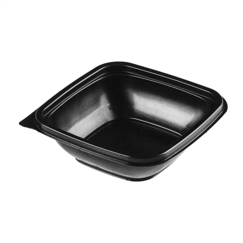 Контейнер ЮПК-1212 250мл. 126*126*38мм. (Юпласт) Чёрный 300шт/кор РЕТ, кондитерка, салаты