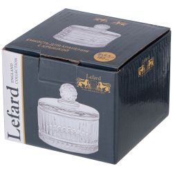 ЕМКОСТЬ ДЛЯ ХРАНЕНИЯ LEFARD С КРЫШКОЙ "DIAMANT" 8*9,5 СМ, 180 МЛ