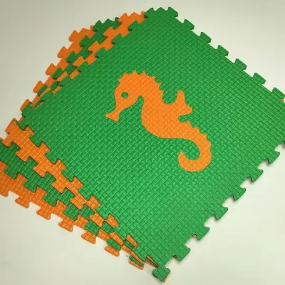 Мягкий пол "Жители моря" 500x500x10 мм 45 шор