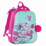 Ранец BRAUBERG PREMIUM, 2 отделения, с брелоком, для девочек, "Весенняя мята", 38х29х18 см, 227817