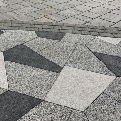 Тротуарная плитка ОРИГАМИ - Стоунмикс Белый, комплект из 6 видов плит