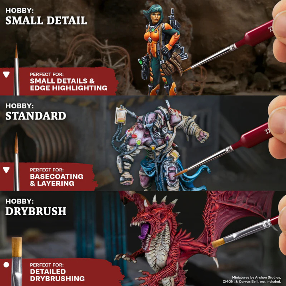 Hobby Starter Brush Set (Synthetic)