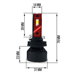 Светодиодные автомобильные LED лампы Sariti Y1 H11 5500K,12V