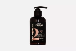 Мужской шампунь-гель 2 в 1 для волос и тела №2 300 мл PRESS PGPRM2001
