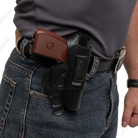 Кобура опер. под ПМ гориз. на резинке черная (HS-ОК-2/2bl) Helios