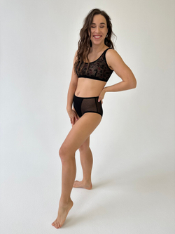 Слипы Клаудиа черная мушка