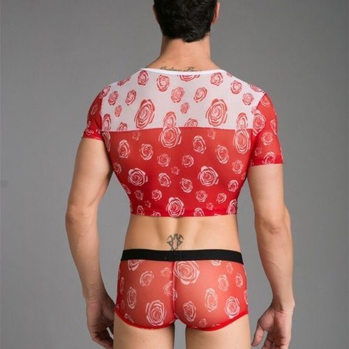 Мужской топик красный Miboer Red