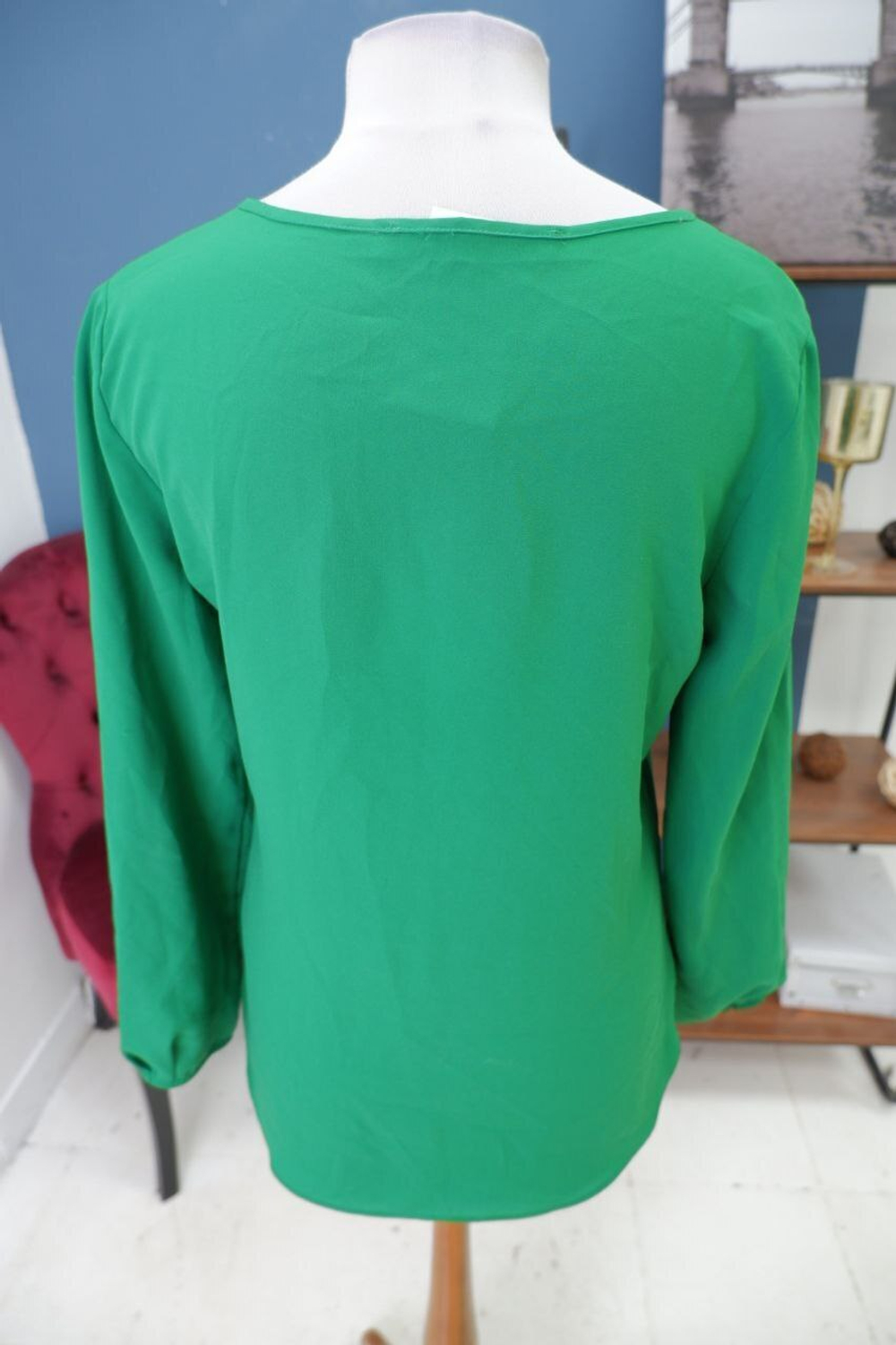 Блузка Zara зеленая 46 размер