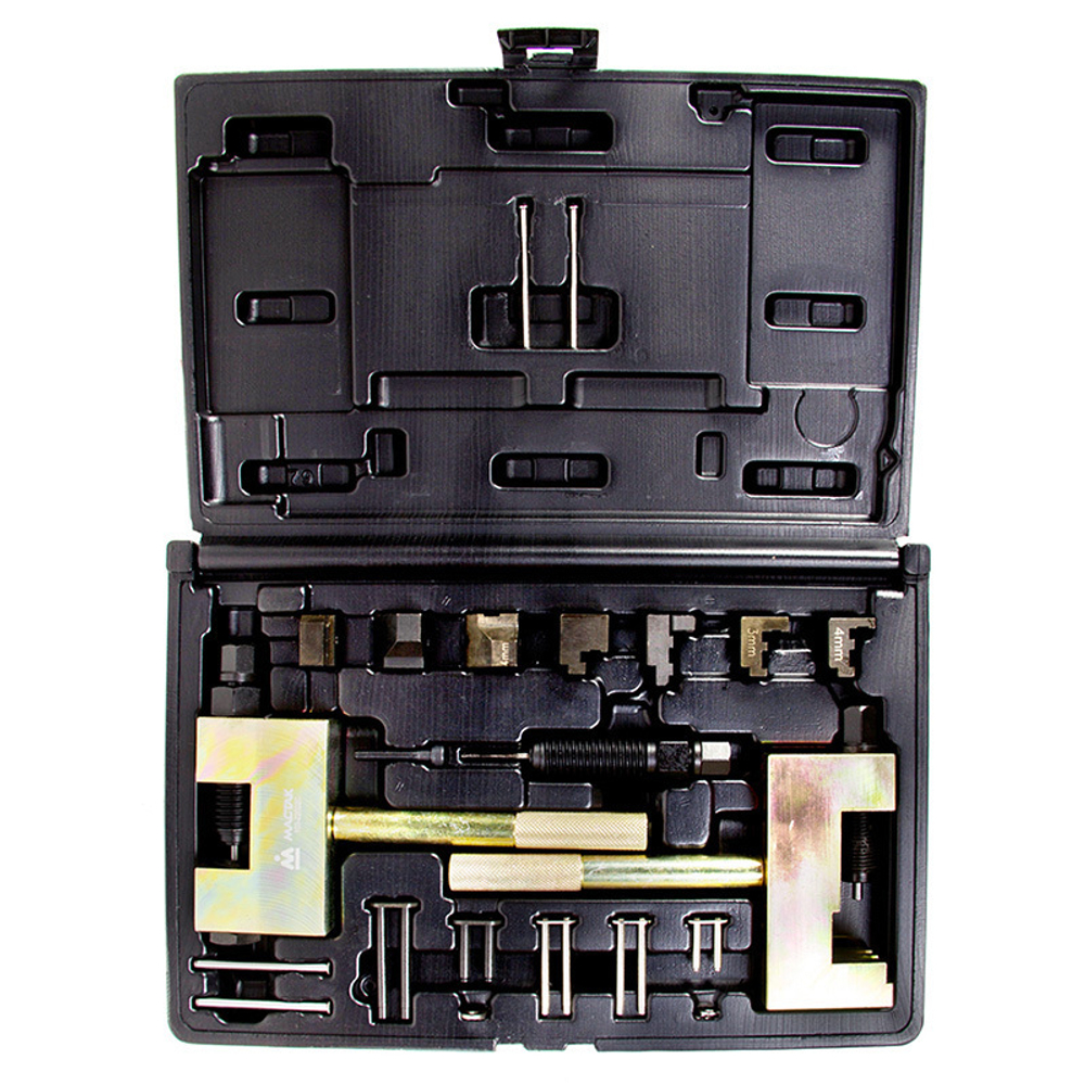 МАСТАК (103-22022C) Набор для соединения и разъединения звеньев цепи ГРМ MB, кейс, 22 предмета