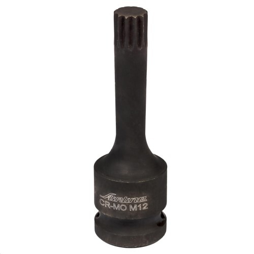 Головка ударная торцевая 1/2  DR внешний SPLINE M12 (AIRLINE)