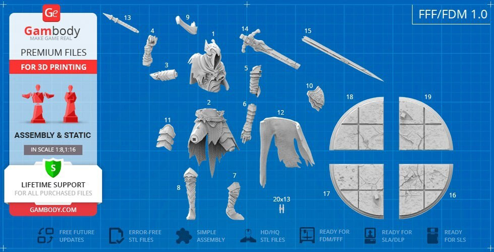 Фигурка Арториас Путник Бездны Knight Artorias the Abysswalker Dark Souls