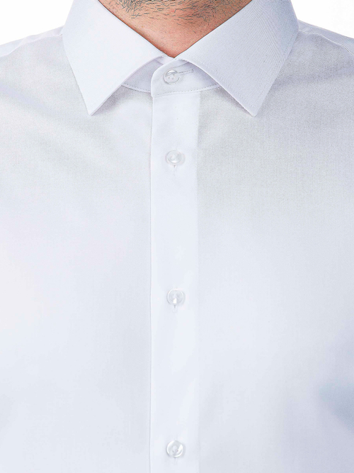 Сорочка мужская VESTER короткий рукав, цвет белый, бамбуковое волокно 729181 29