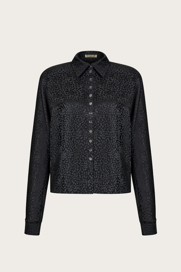 БЛУЗА ИЗ ПРИНТОВАННОГО ШЕЛКА