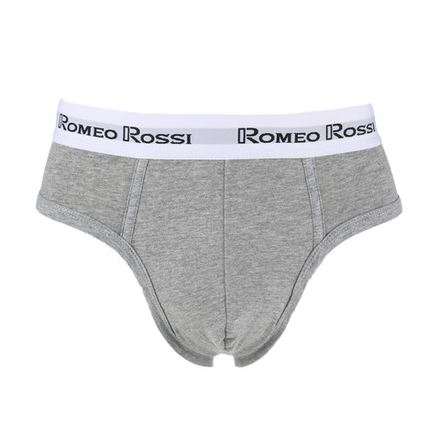 Мужские трусы брифы серые Romeo Rossi RR367-3