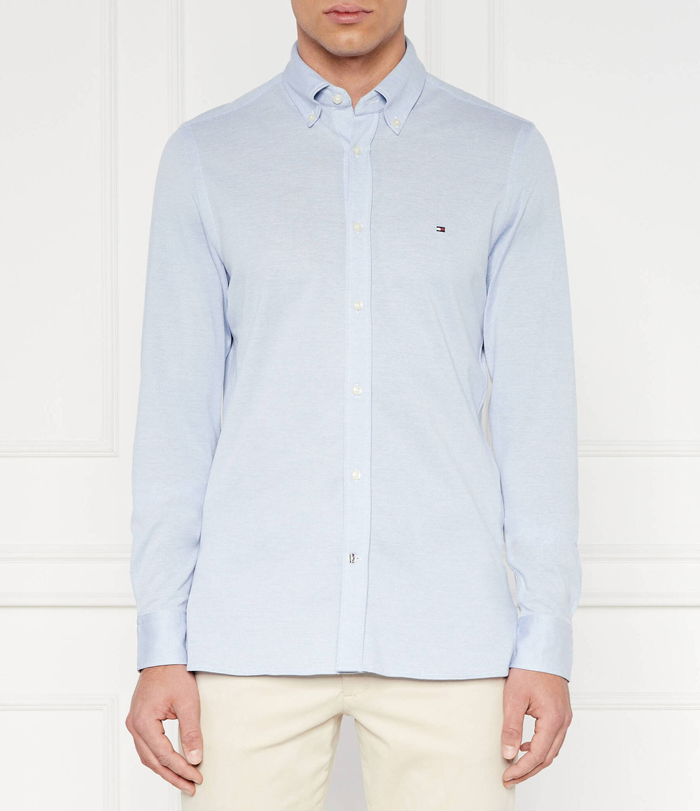 Рубашка 1985 PIQUE Tommy Hilfiger - голубой(MW0MW30675)