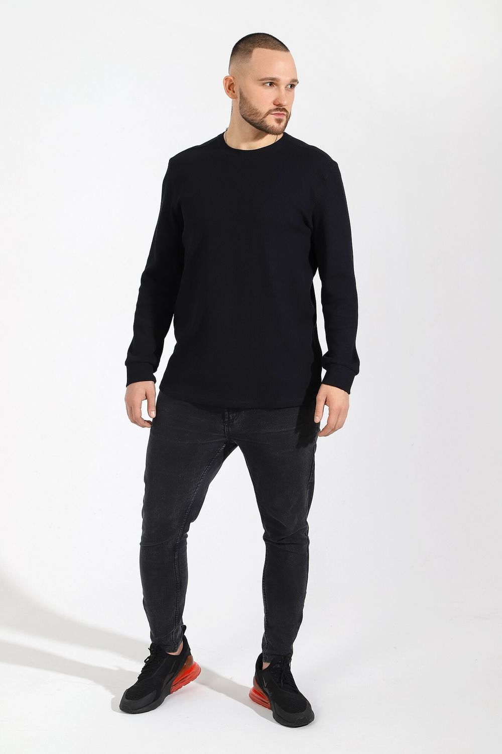 Джемпер мужской Лонг-4 Виотекс ЧЁРНЫЙ