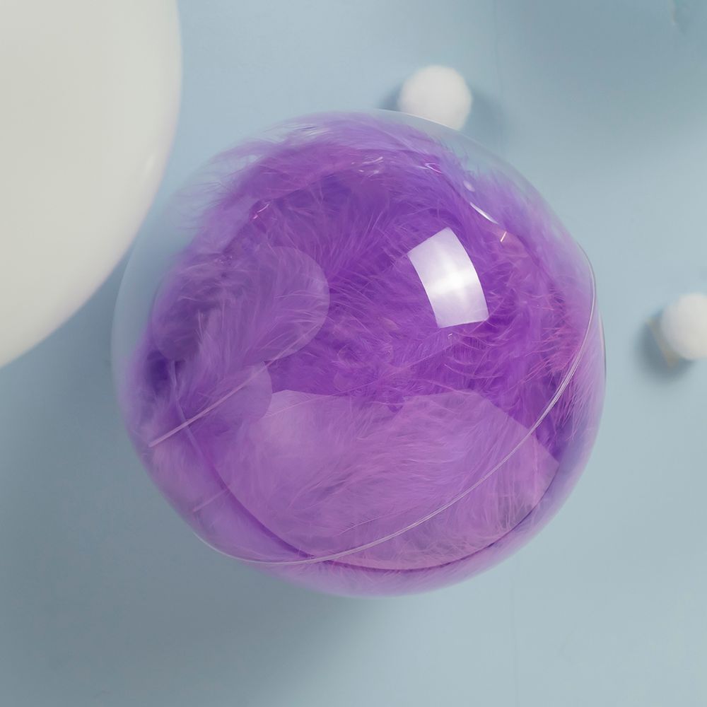 Шар (5''/13 см) Микро-Deco Bubble, Прозрачный, Кристалл, 1 шт.