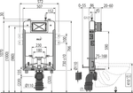 Бачок для унитаза для замуровывания в стену AlcaPlast Renovmodul Slim AM1115/1000