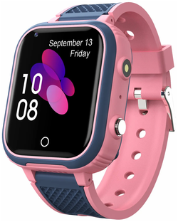 Детские умные часы Smart Baby Watch LT-21 4G Wi-Fi, серый/розовый