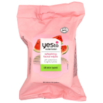 Yes To, Освежающие салфетки для лица, для всех типов кожи, арбуз, 40 салфеток
