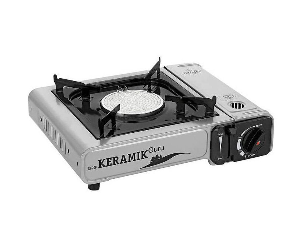 Плита газовая портативная TOURIST KERAMIK GURU PLUS (TS-201)