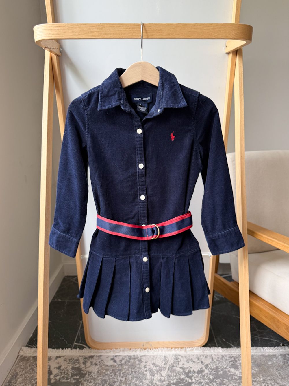 Вельветовое платье Ralph Lauren, 98