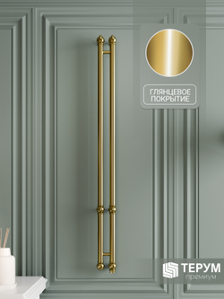 Полотенцесушитель Винтаж 2 120х10 Золото лак